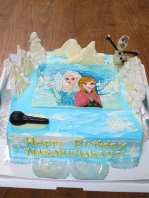 アナと雪の女王のケーキ ｐｈｏｔｏ日記
