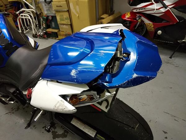 梨塾ガレージ】 ユーザー車 GSXR1000 L4 大転倒修復＋