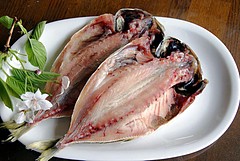 焼きすぎに注意 鰺の干物 Nasugamamapapa