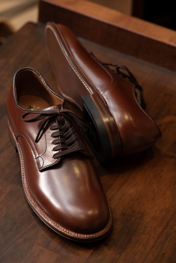 ダイチ　ALDEN オールデン ミリタリーラスト　53713 オールデン ミリタリーラスト プレーントゥ カーフ ブラウン