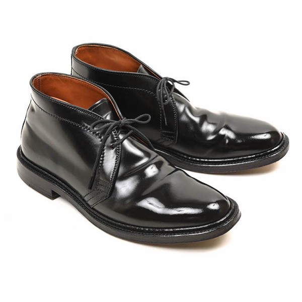 <値下げ 第4弾>【希少サイズus6】Aldenチャッカブーツ1340 Alden] 1340 バリーラスト ブラックコードバン チャッカブーツ