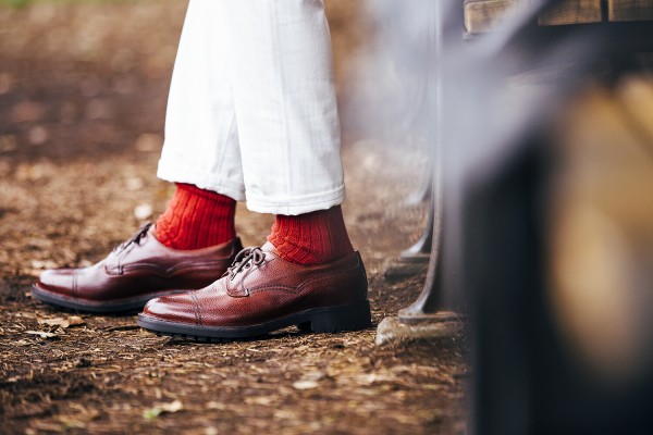 CHEANEY ギリーシューズ8コンビスエード×グレインレザー - agedor.ma