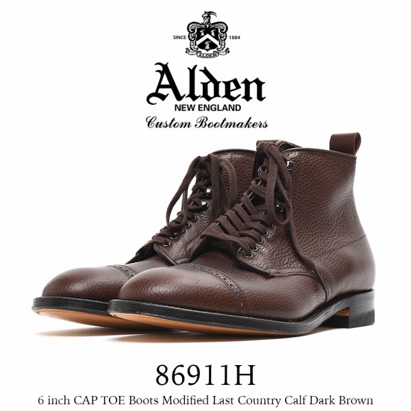 入荷 | ADLEN (オールデン) 86911H 6インチ カントリーカーフ 【DARK