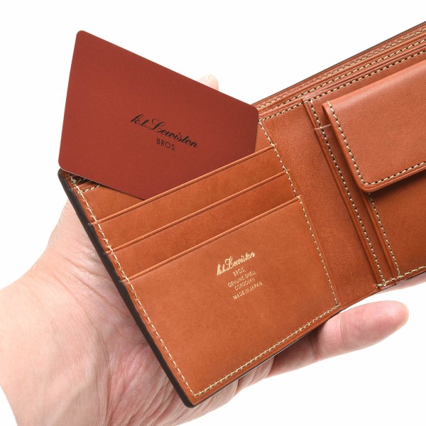 552 新品 KTルイストン コードバン 二つ折り財布 日本製 馬革