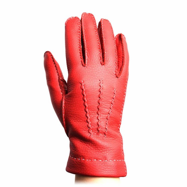 【美品】デンツ ディアスキン グローブ ウールライニング レッド レザー 8.5 入荷 | DENTS (デンツ) 17-1060 ディアスキン／カシミア レディース