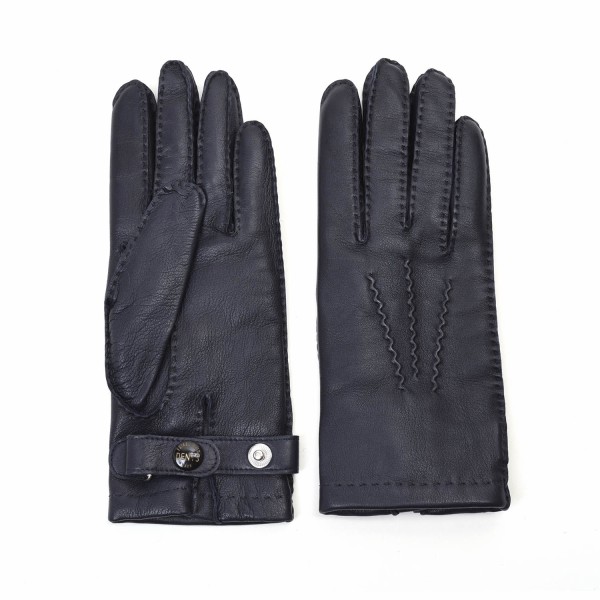 デンツ 007 カシミヤ 英国製 ヘアシープレザーグローブ7 1/2 〜8 黒