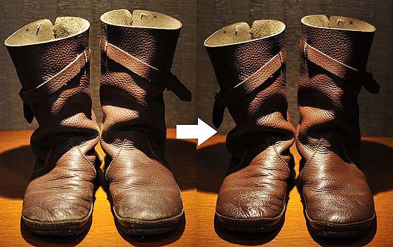 アウトレット福袋 ブーツ レザー ビブラム vibram mr.olive レースアップ 黒 別注 靴