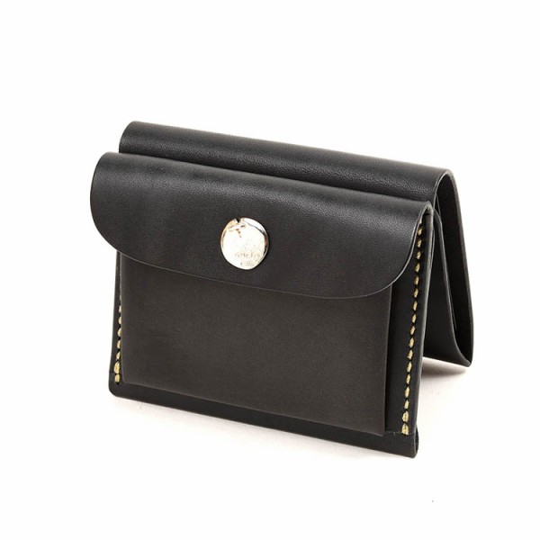 MOTO W9 MINI WALLET ブラック モト MOTO ミニウォレット MINI WALLET 二つ折りコンパクト財布