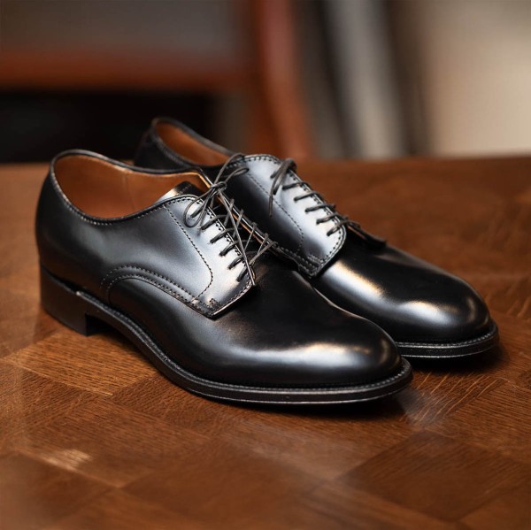 【極美品】alden 53507 プレーントゥ 7 1/2D オールデン 53507 P-TOE モディファイド カーフ黒-Natoriya