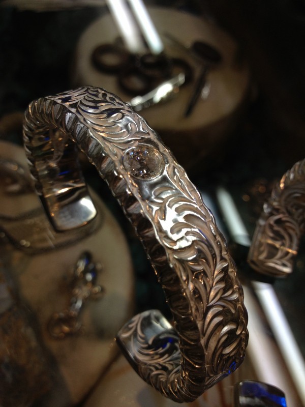 日々の作品Ⅳ （ノーチラス唐草バングル） : Nautilus Art Jewelry
