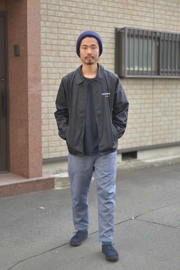 コーチジャケットを着る : naturalthingCENTRAL Blog
