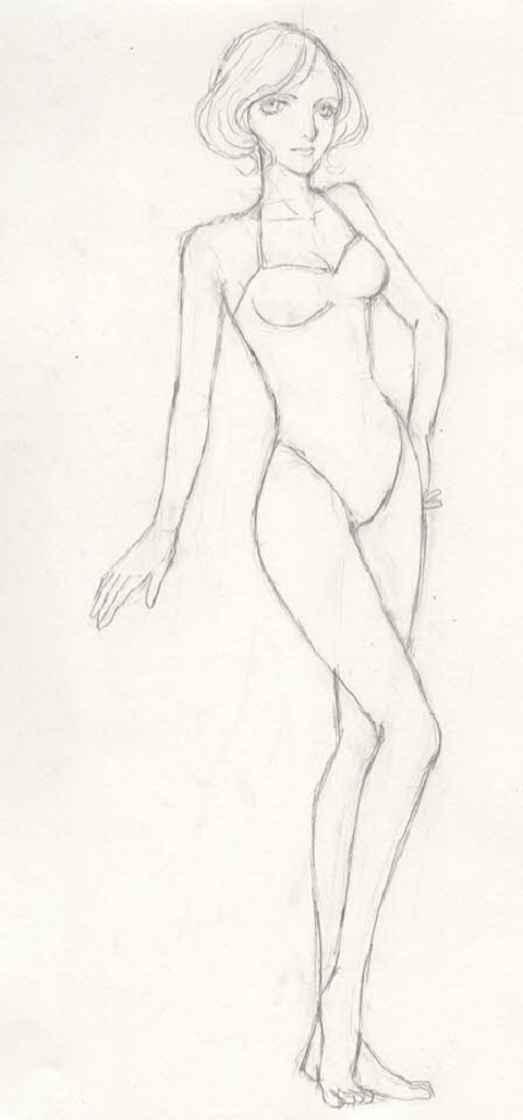 重心が不安定 少しづつ絵が上達できたらいいな