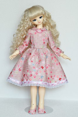 ドール 桜柄のワンピ ねこの呟き