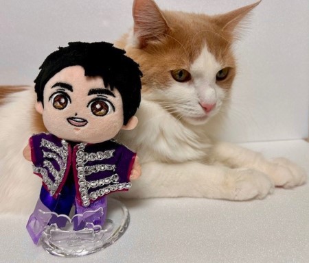 こひろみくん（郷ひろみさんのぬいぐるみ）の服作り⑤ : 猫だらけ