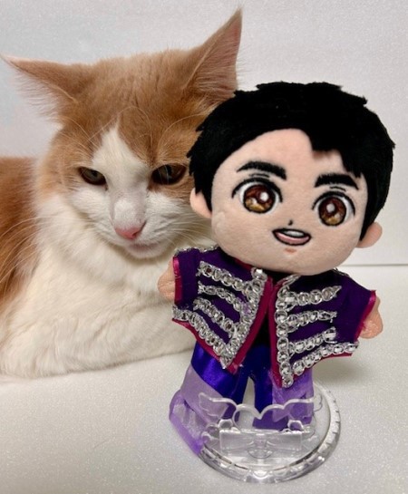 こひろみくん（郷ひろみさんのぬいぐるみ）の服作り⑤ : 猫だらけ