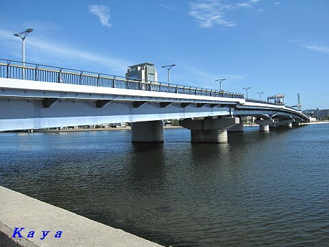 宍道湖と堀川と亀 島根県松江市 ９月の山陰の旅 ４ かやのうち 蒼穹のトラベラー 関東 西日本の旅