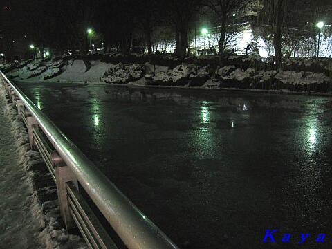 夜の盛岡と 味噌バターラーメン とんこつ醤油 佐々木家 09年12月 宮城 岩手の旅 16 おくのみち 東北地方 北海道の旅