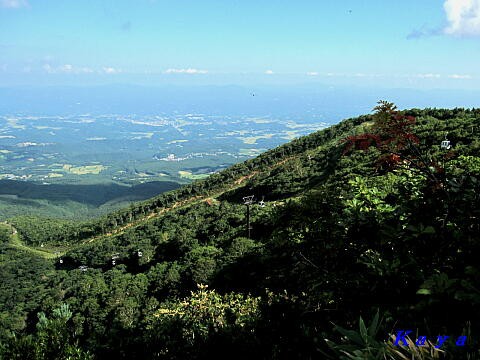 安達太良山登山 13 あだたらエクスプレス ロープウェイ からの眺め 11年9月 福島県二本松市の旅 21 おくのみち 東北地方 北海道の旅