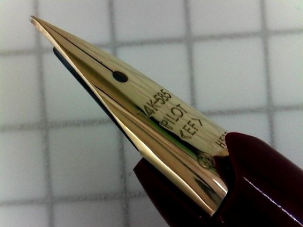 PILOT デスクペン 14K-585 ＜EF＞ 赤軸 : 万年筆おやじの備忘録