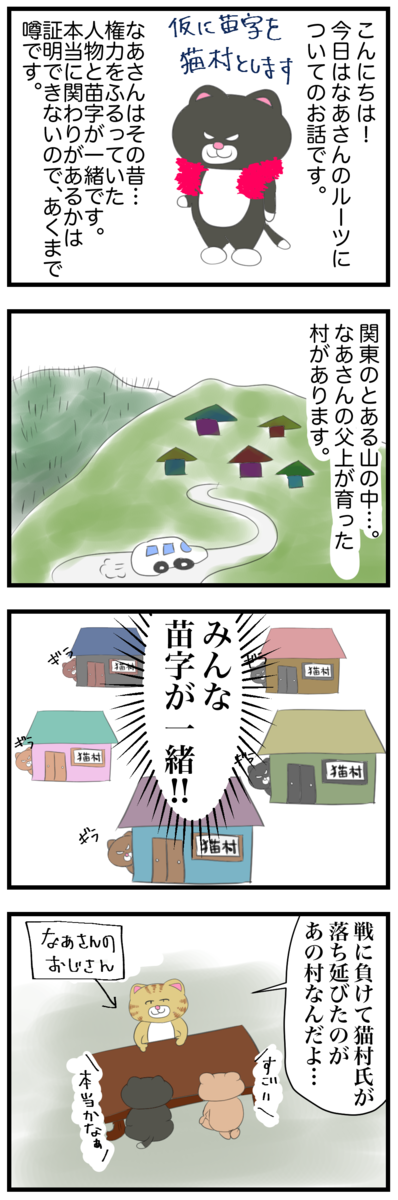 みんな同じ名前の村 u0026 戦国武将占い : ねこたぬの絵日記 Powered by 