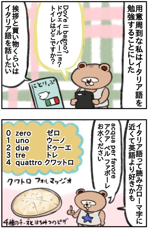 イタリア語のお勉強 ねこたぬの絵日記 Powered By ライブドアブログ