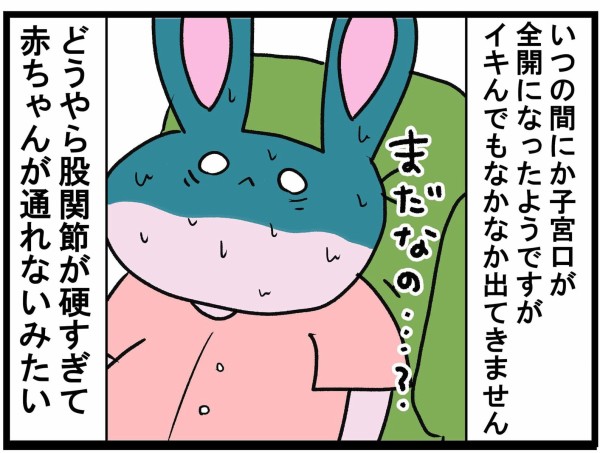 出産ブログ まさかの吸引分娩に ねむこの絵日記