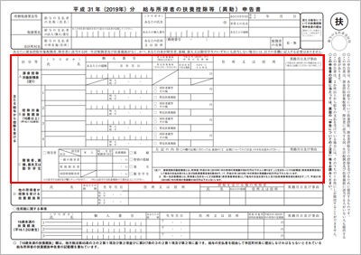 給与所得者の扶養控除等 異動 申告書の書き方 平成31年 ４ 年末