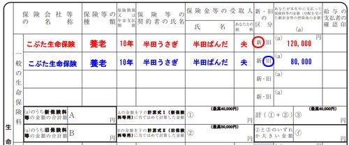 保険料控除申告書で 同上 を使っていいの 年末調整の書き方