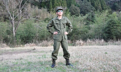 【米軍放出実物】ベトナム戦争　ジャングルファティーグ上下セット アメリカ陸軍 ジャングルファティーグ＆M1956装備 [ベトナム戦争