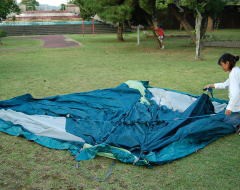 我 新兵器を投入せり 国分キャンプ海水浴場 其ノニ 怪傑 ド エリート男爵