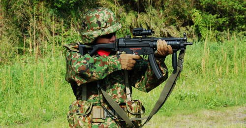 嗚呼！ H＆K MP5 R．A．S 「 歩哨？不審者に備えよ