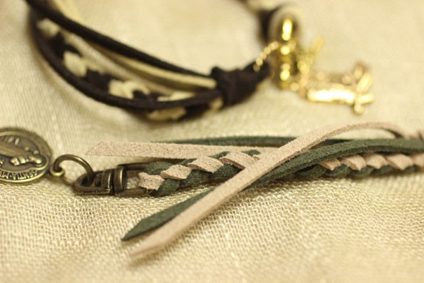 紐やリボンで楽しむ 平三つ編み 丸4つ編みとマンテル使い Neo Beads アクセサリー製作を楽しむ