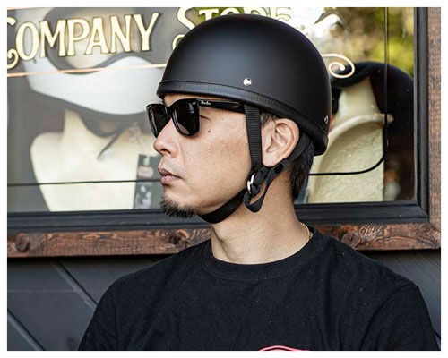 EAGLE ROAD HALF HELMET IVORY WITH MINI VISOR IVORY - TT&CO