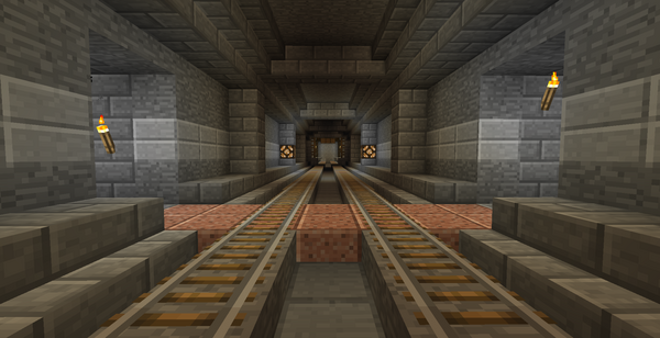 マイクラ日記 Part124 地下鉄駅とハイテク踏切 ねぷちゅーんのマイクラ日記