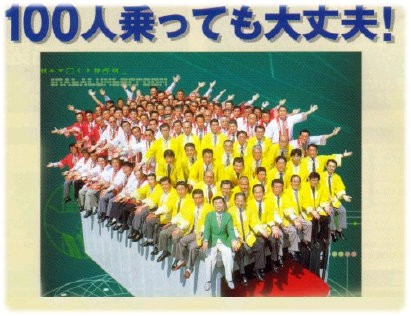 イナバの物置に100人以上乗ったらどうなるの ざつたま