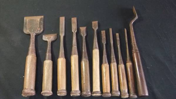 のみ ノミ 鑿 大工 刻字 彫刻 53本 大工仕事（彫刻道具 平出刃mono｜釿 