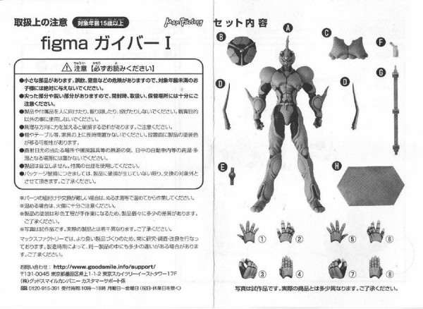 Figma ガイバー 特典付き ライダー戦闘数値比較改