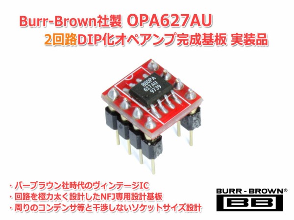 FX-1001×2 オペアンプOPA627AU ノースフラットジャパン - アンプ