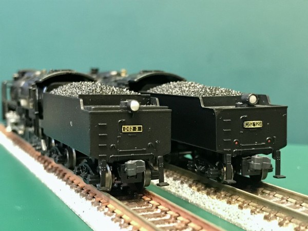 マイクロエースの「D52形」と「D62形」を並べてみました