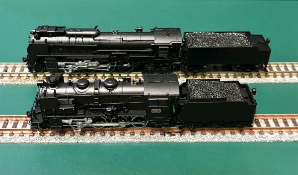 マイクロエースの「D62形」と「9600形」を並べてみました