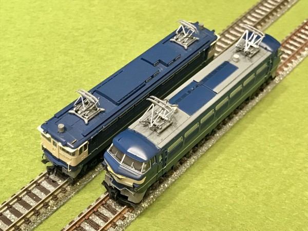 鉄道模型　KATO EF66 EF65-1000 客車セット トミックスの「EF66形」と KATOの「EF65-1000形」を並べてみまし