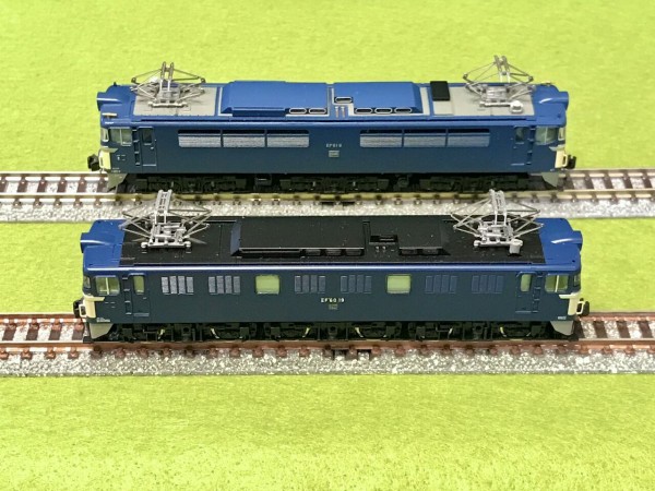トミックスの「EF60形」とマイクロエースの「EF61形」を並べてみました