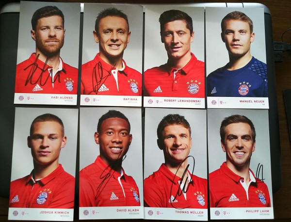 オートグラフカードが届いた！PART8-バイエルン・ミュンヘン 2016/17編
