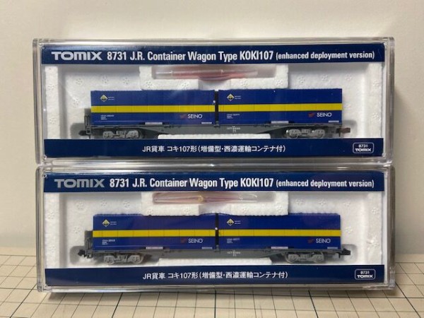 TOMIX JR貨車 コキ107形(増備型・西濃運輸コンテナ付) : ホリデー萌燃 