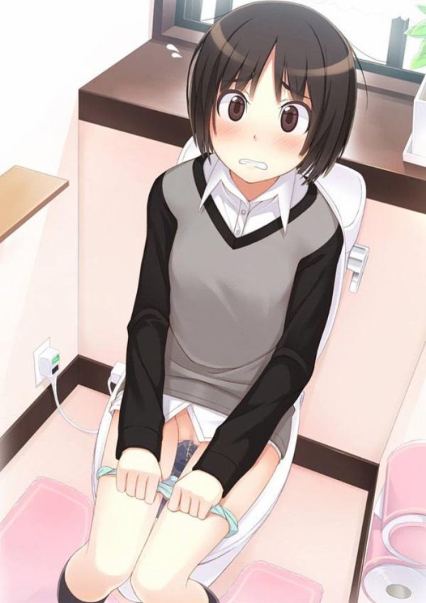 トイレでオシッコしてる女の子の二次エロ画像 二次元エロ画像まとめ 二次元えろぐ