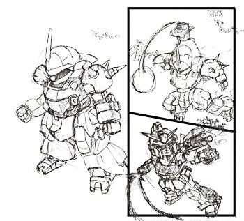 ガンダムって案外描くの難しい ケンプファーとnt1 集え はずかし系