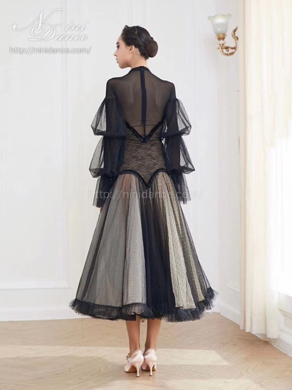 モダンドレス スタンダードドレス WS0696D ライラック S 社交ダンス モダンドレス