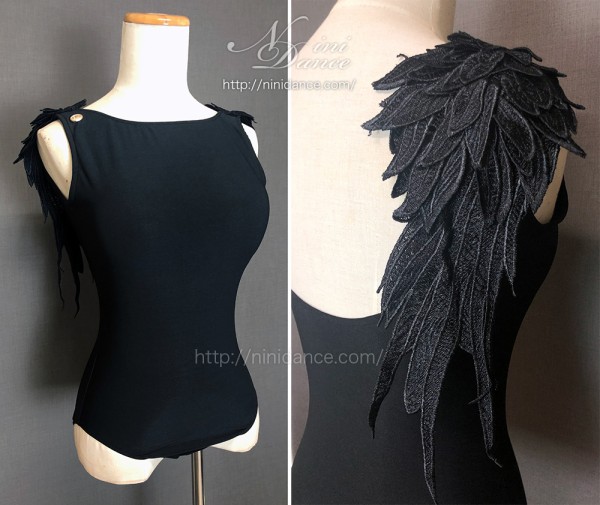 T046天使の羽根付き多色展開レオタード : 社交ダンスウェアNiniDance