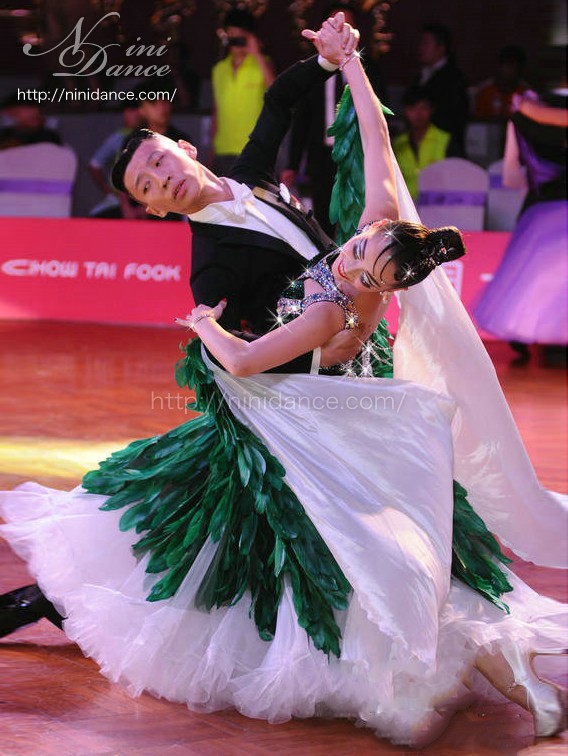 社交ダンス Chacott スタンダードドレス ロング スワロフスキー チャコット スタンダードドレス