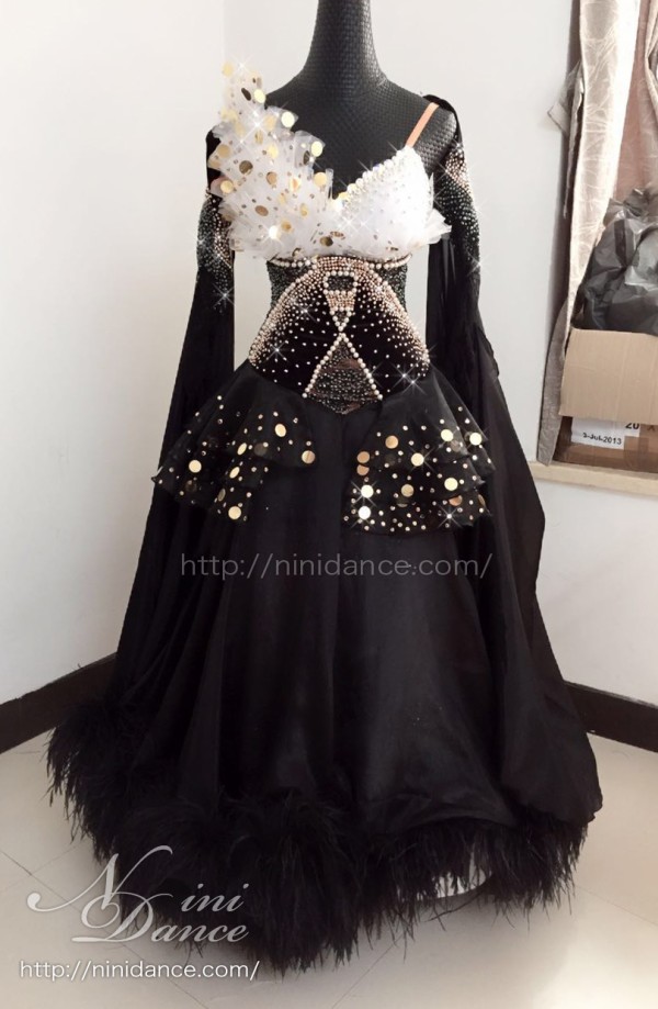 D435白黒切り替え2Way楽しむトップ選手スポンサードレス : 社交ダンス